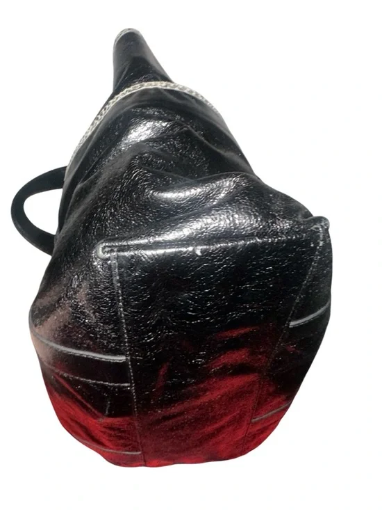 Tory Burch Black Leather Tote with Logo Medallion - Picture 12 of 17